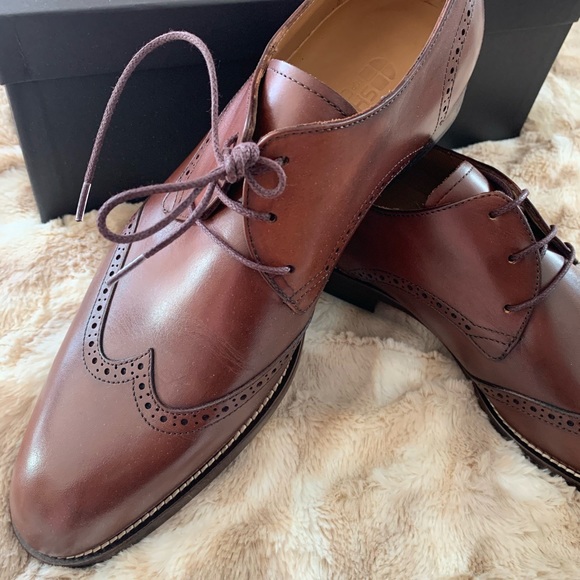 Shoes For Crews Other - Bronson Men’s Size 10 Brown Leather Dress Shoes